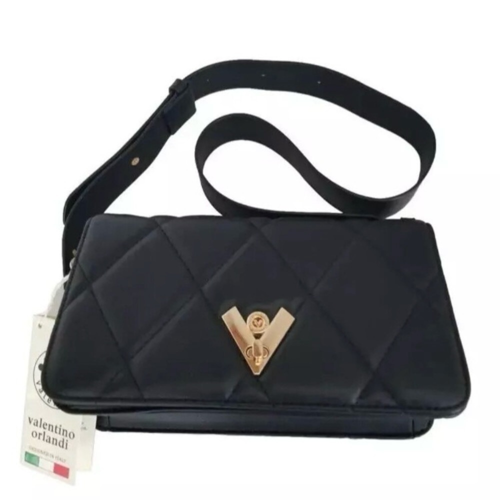 NWT Valentino Orlandi Diamond Quilted Crossbody